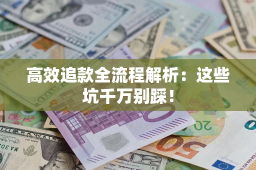 武汉高效追款全流程解析：这些坑千万别踩！