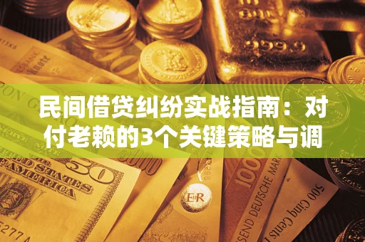 武汉民间借贷纠纷实战指南：对付老赖的3个关键策略与调解盲区解析