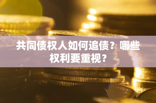 武汉共同债权人如何追债？哪些权利要重视？