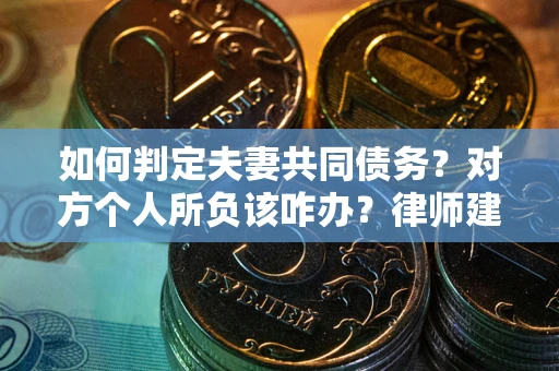 武汉如何判定夫妻共同债务？对方个人所负该咋办？律师建议