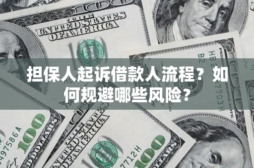 武汉担保人起诉借款人流程？如何规避哪些风险？