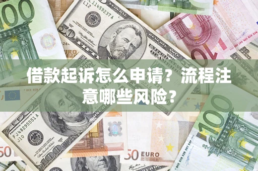 武汉借款起诉怎么申请？流程注意哪些风险？
